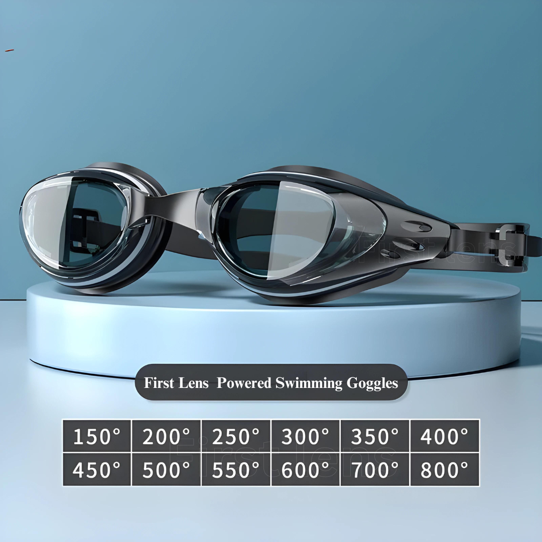 Dive in Style: First Lens Powered Swimming Goggles 001 UV