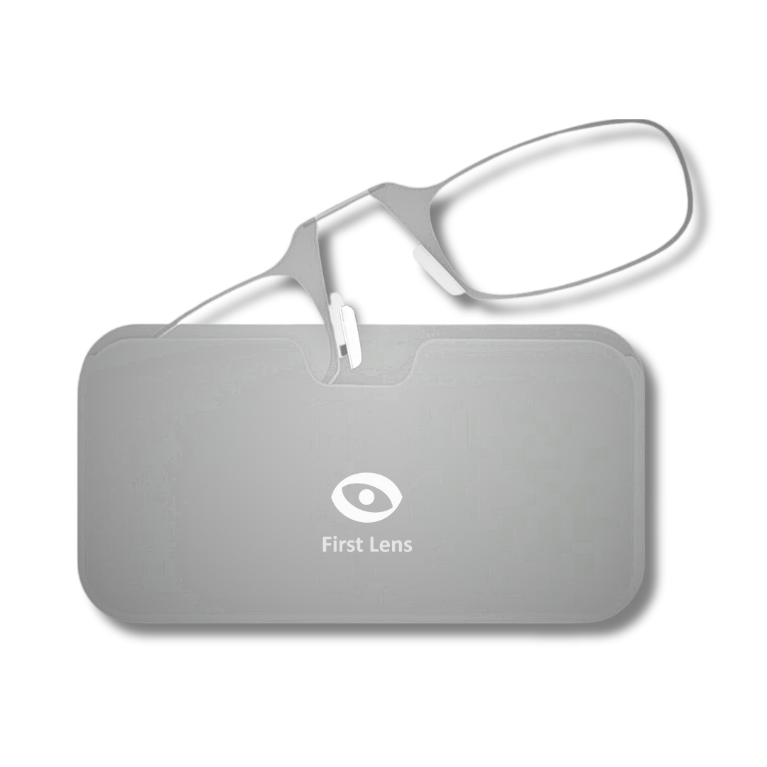 First Lens Nose Reading Glasses: Clear Lenses