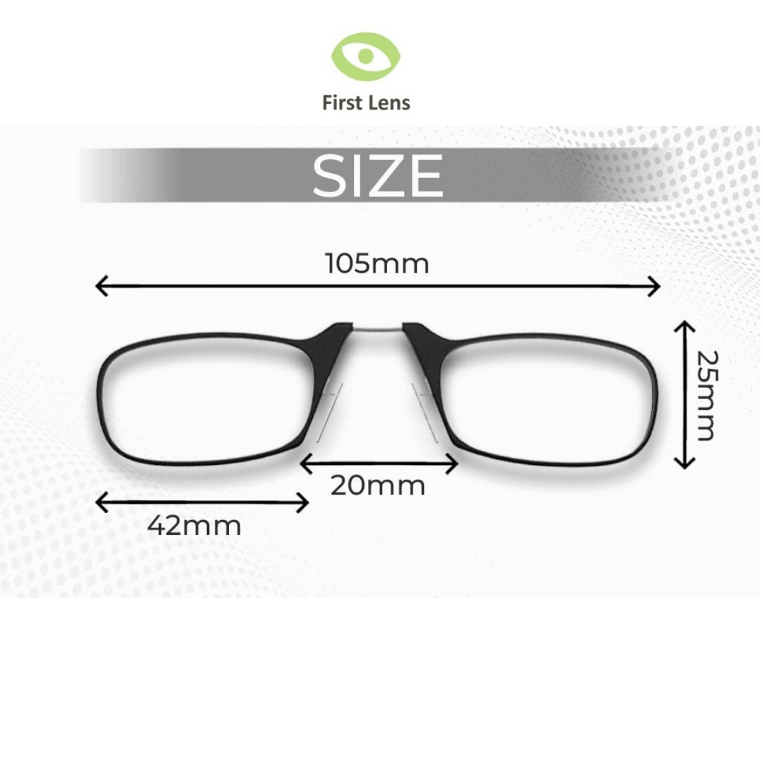 Classic Nose Reading Glasses: First Lens