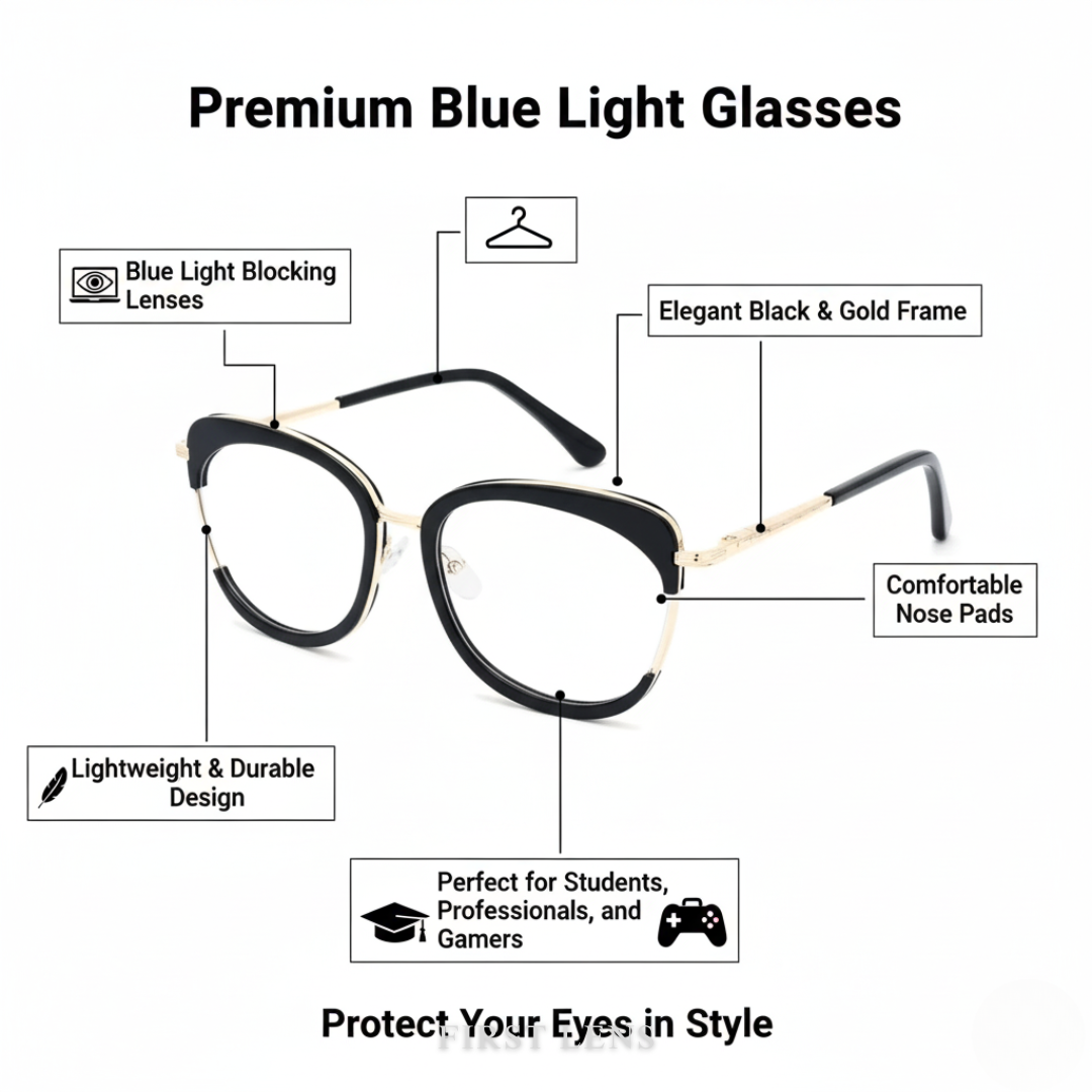 First Lens Goldora Blue Light Computer Glasses - B013