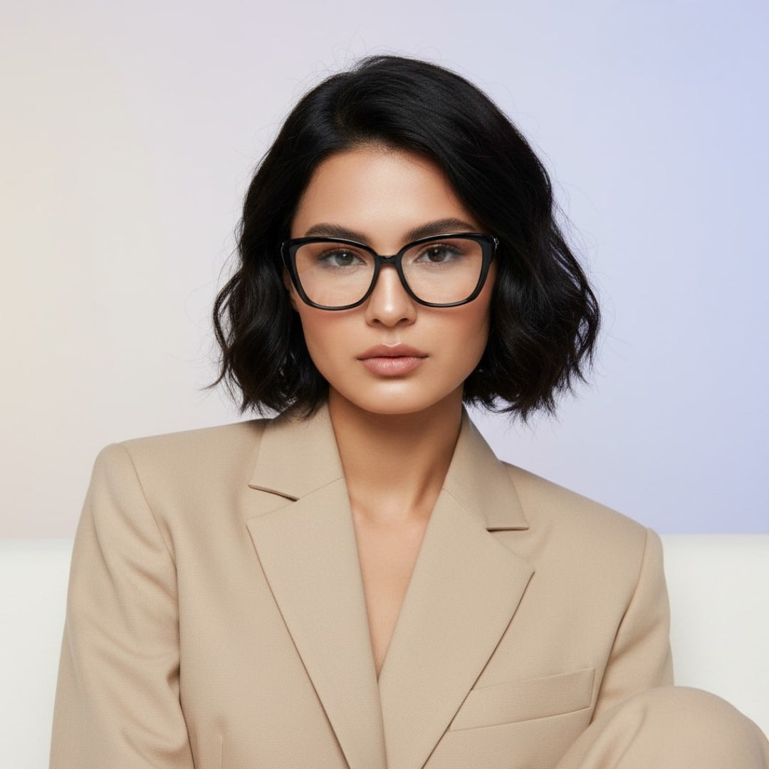 First Lens AzureBay Blue Light Computer Glasses - Black - B119