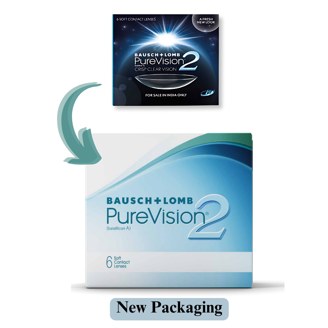 Bausch and lomb purevision2 hd contact lenses (6 lenses/box)