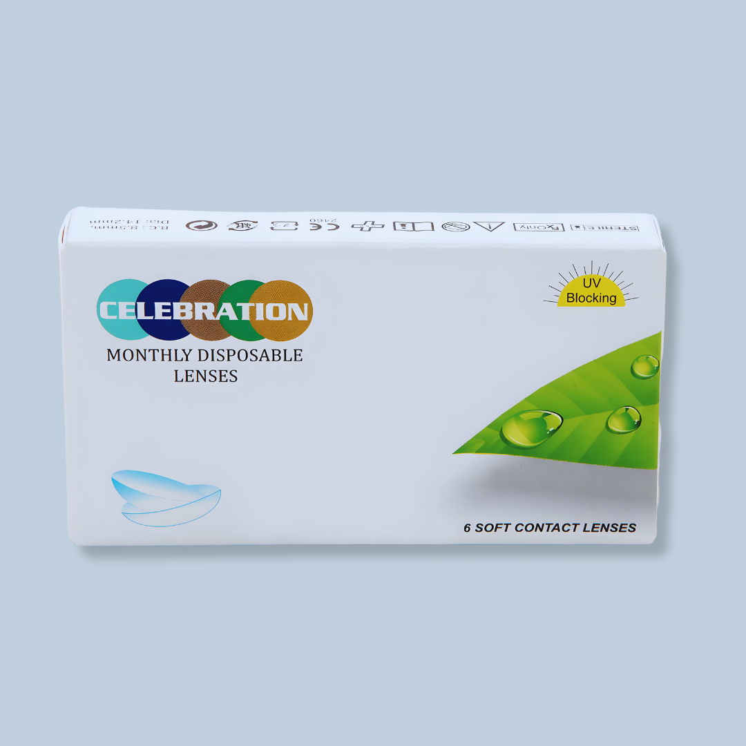 Celebration Clear Monthly Disposable lenses Monthly (6 lens/box)