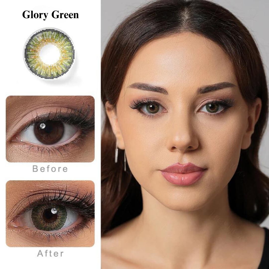 Celebration Monthly Disposable Color Contact Lens (1 Lens Box) - Glory Green