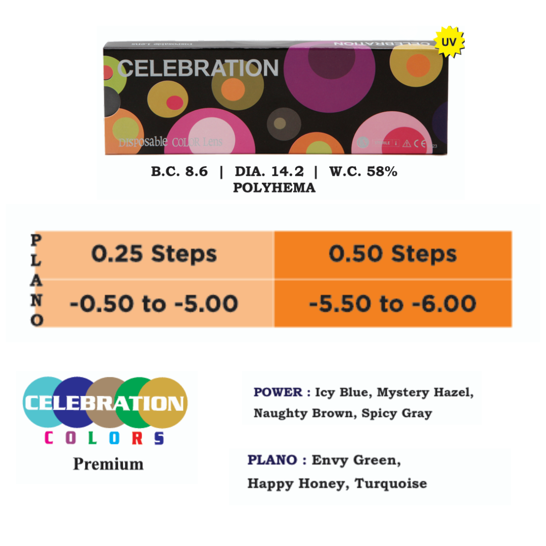 Celebration One Day Premium Color lens (10 Lens/Box)