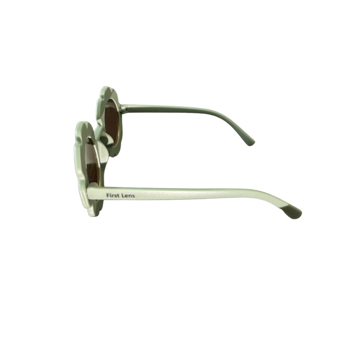 First Lens Charm Customized  Kids Sunglasses With Name UV-Green-400
