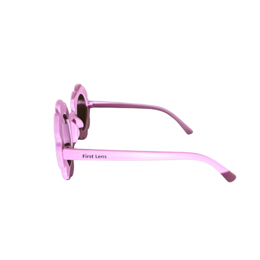 First Lens Charm Customized Kids Sunglasses With Name UV400 Lavendar - S431