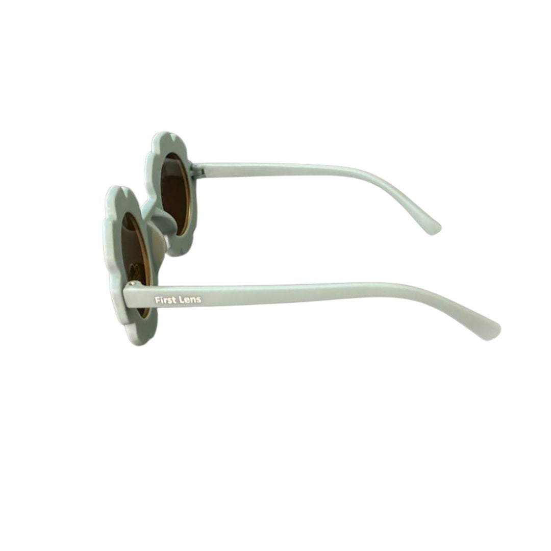 First Lens Charm Customized Kids Sunglasses With Name UV400 Pale Blue - S434