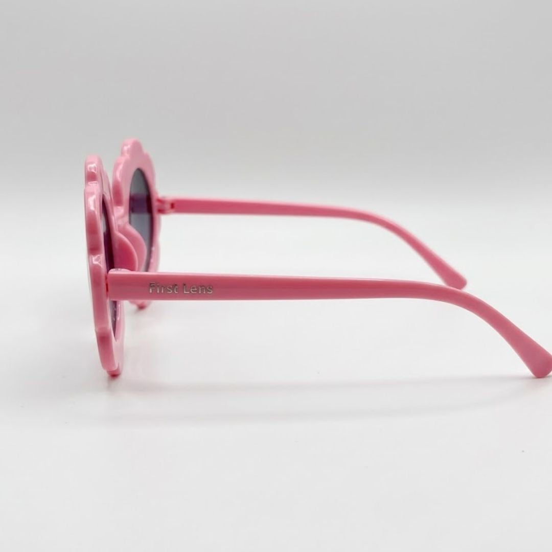 First Lens Charm Customized  Kids Sunglasses With Name UV-Pink-400