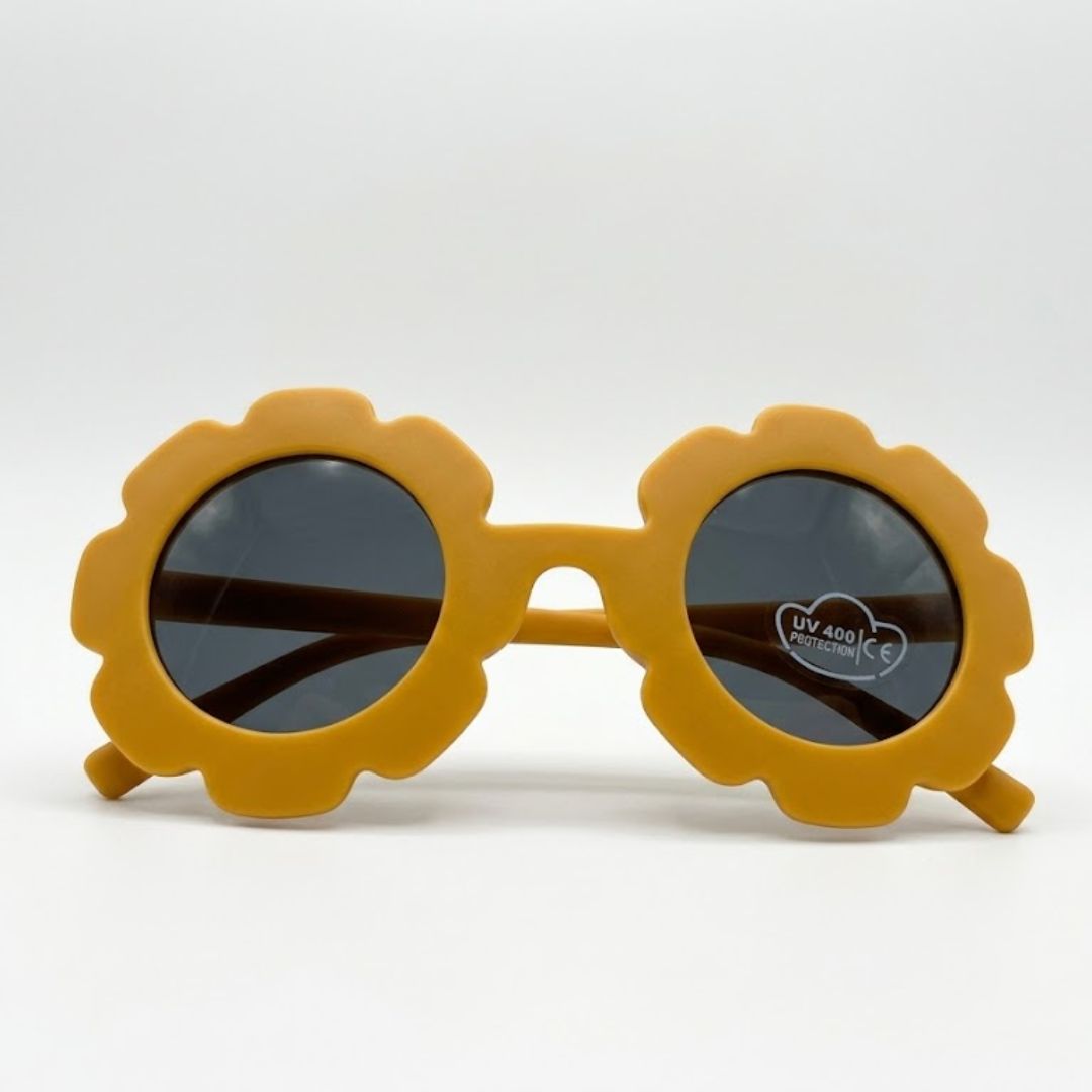 First Lens Charm Customized Kids Sunglasses With Name UV400 Bright Yellow - S427