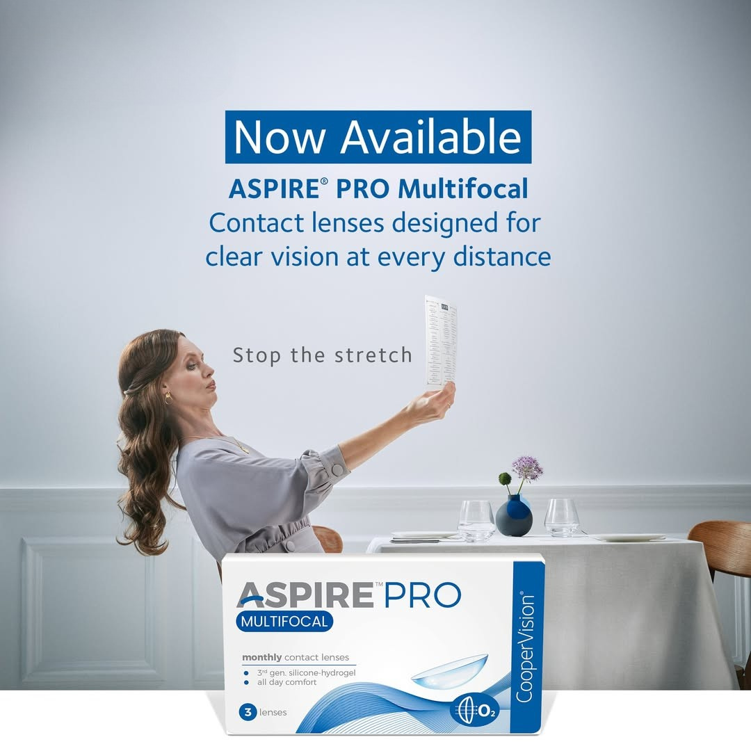 CooperVision Aspire Pro Multifocal lenses for presbyopia – 3 per box