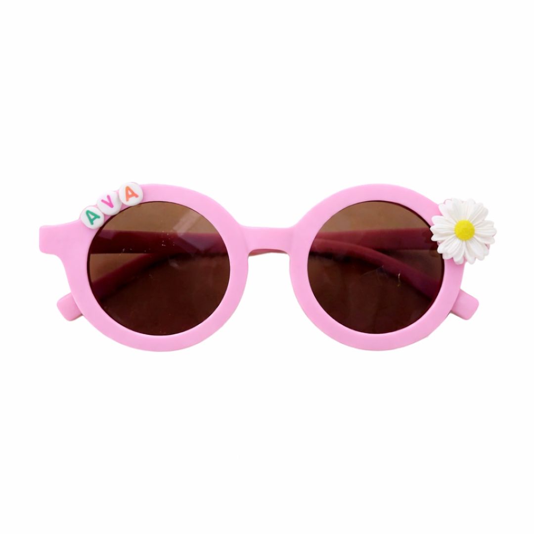 First Lens Kids Custom Sunglasses With Name UV-Pink-400