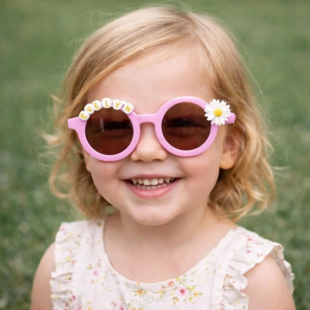 First Lens Kids Custom Sunglasses With Name UV-Pink-400