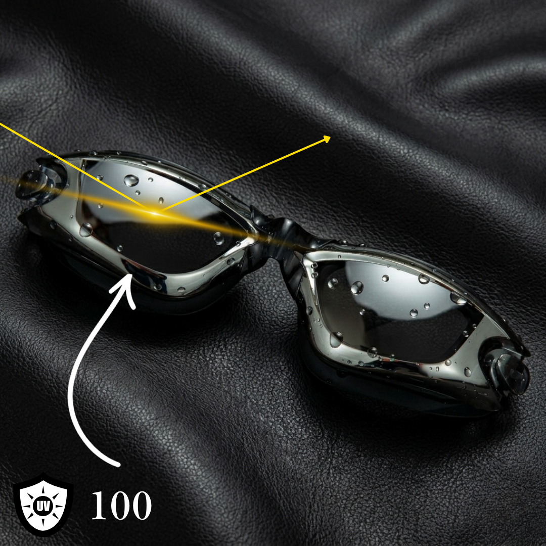 First Lens Customize Powered Swimming Goggles with UV Protection & Antifog 013