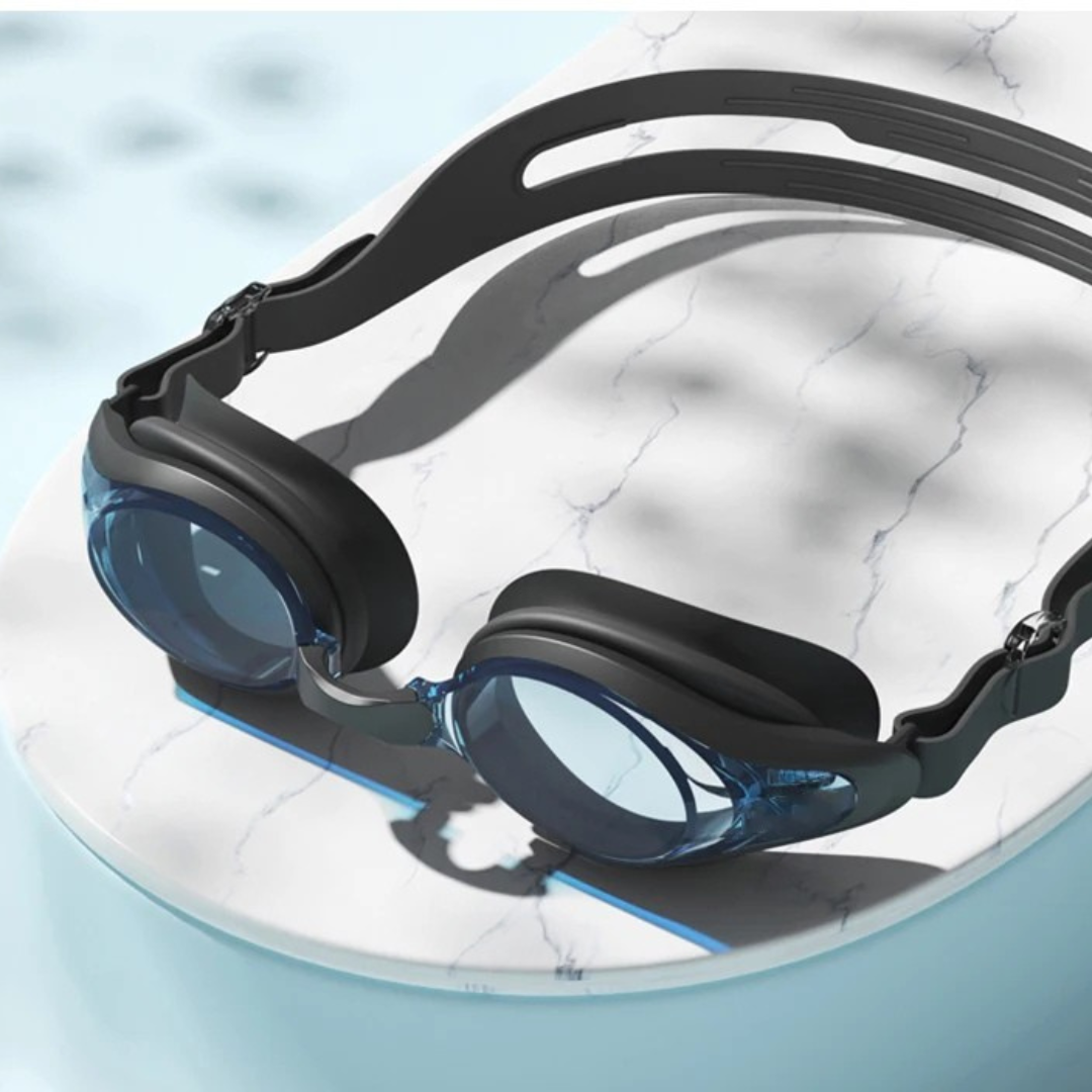 First Lens Adults Swimming Goggles with UV Protection & AntiFog 014-Bl