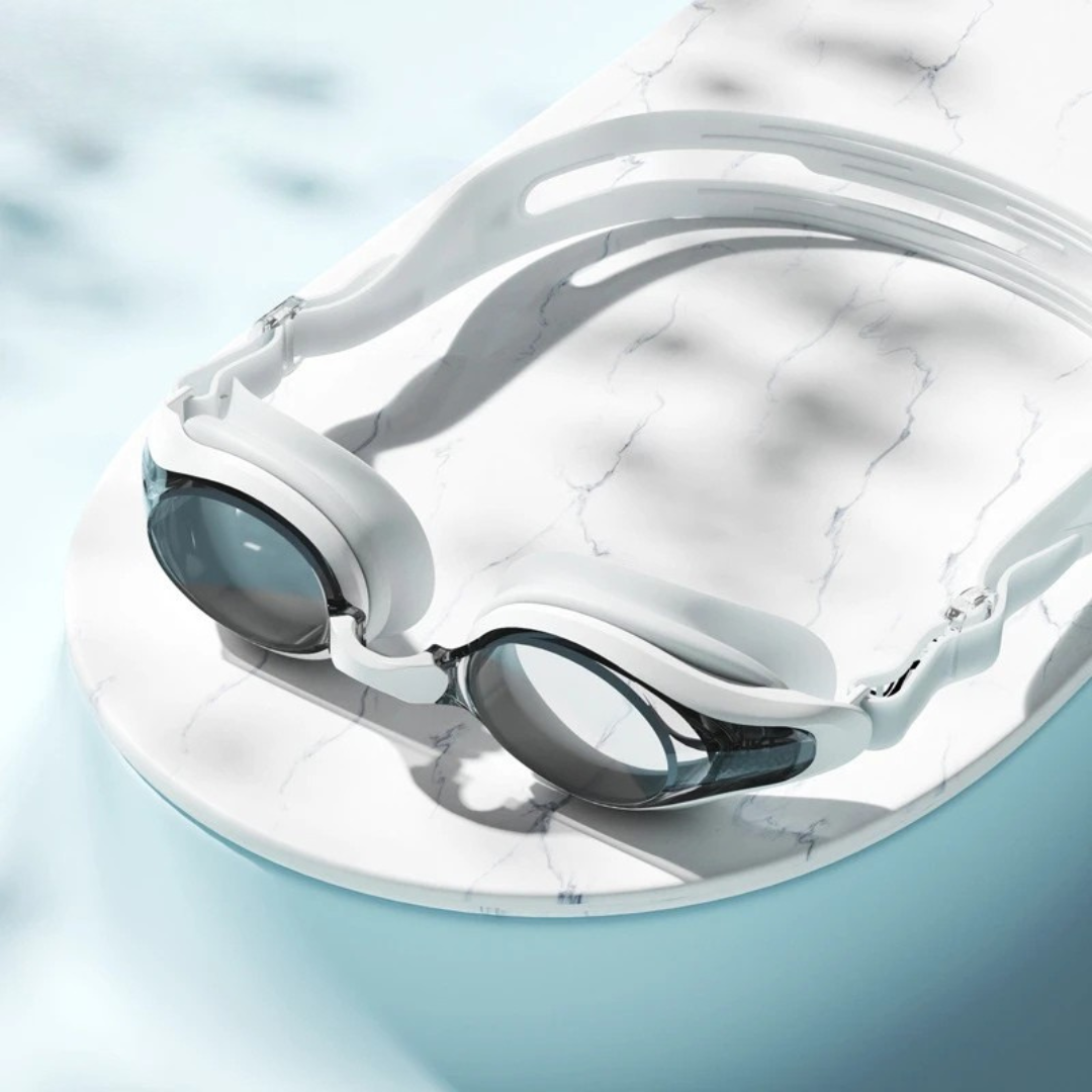 First Lens Adults Swimming Goggles with UV Protection & AntiFog 014-Wh