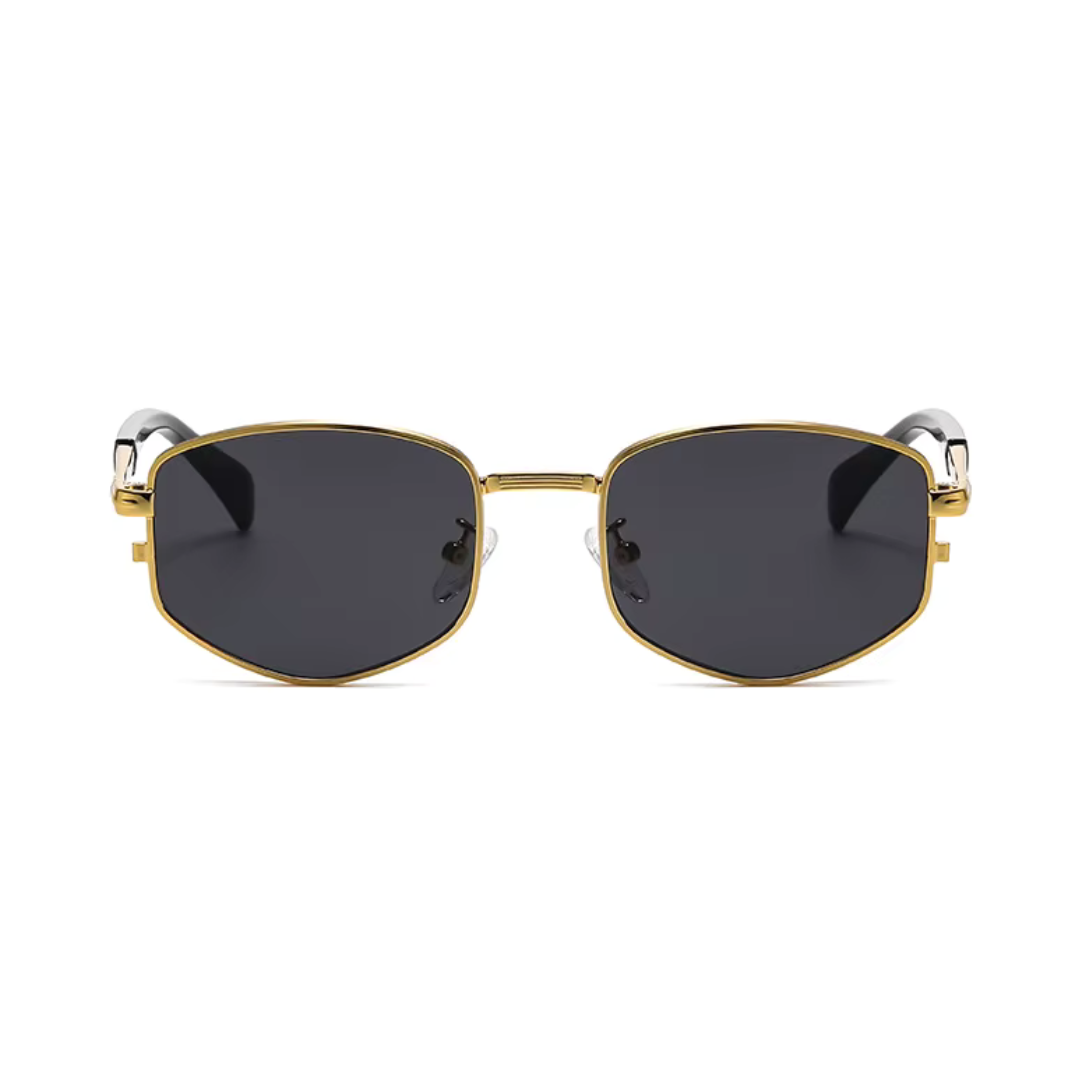 First Lens AeroPrime UV400 Sunglasses -  Black-Gold - S332