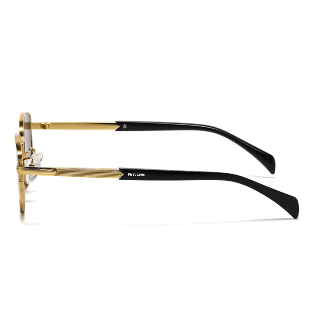 First Lens AeroPrime UV400 Sunglasses -  Black-Gold - S332