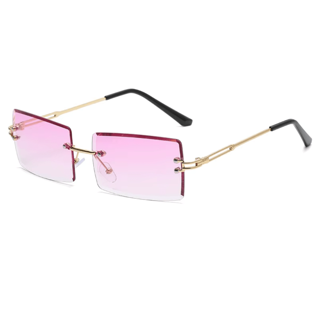 First Lens Blush Luxe Gradiant Sunglasses - Black