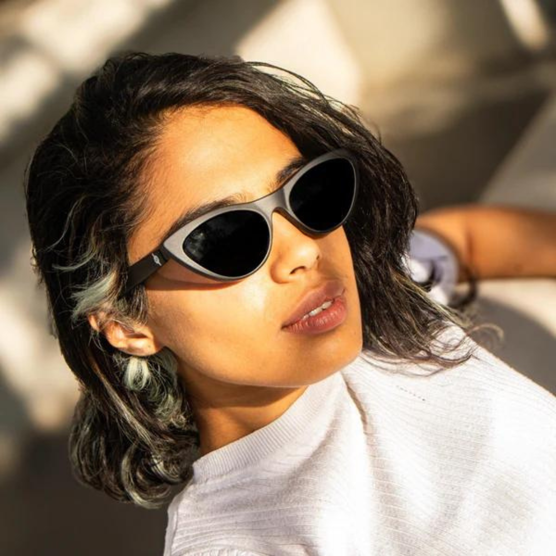 Without Sunglasses Made From Package of Chips