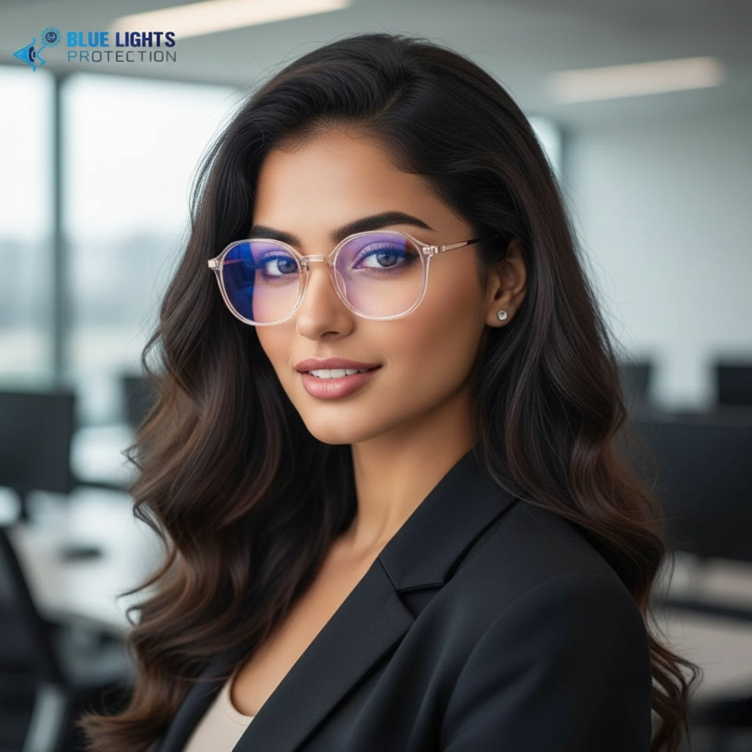 First Lens Chic Square Blue Light Computer Glasses - B043