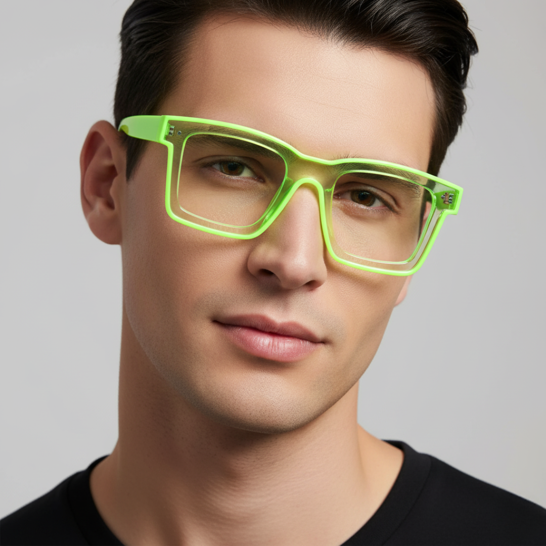 First Lens Crystal Green Computer Glasses - 002 - B068