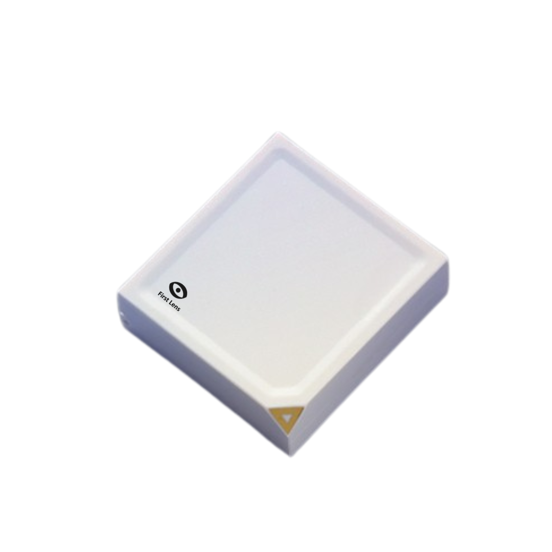 First Lens Designer Square Contact Lens Case with Mirror