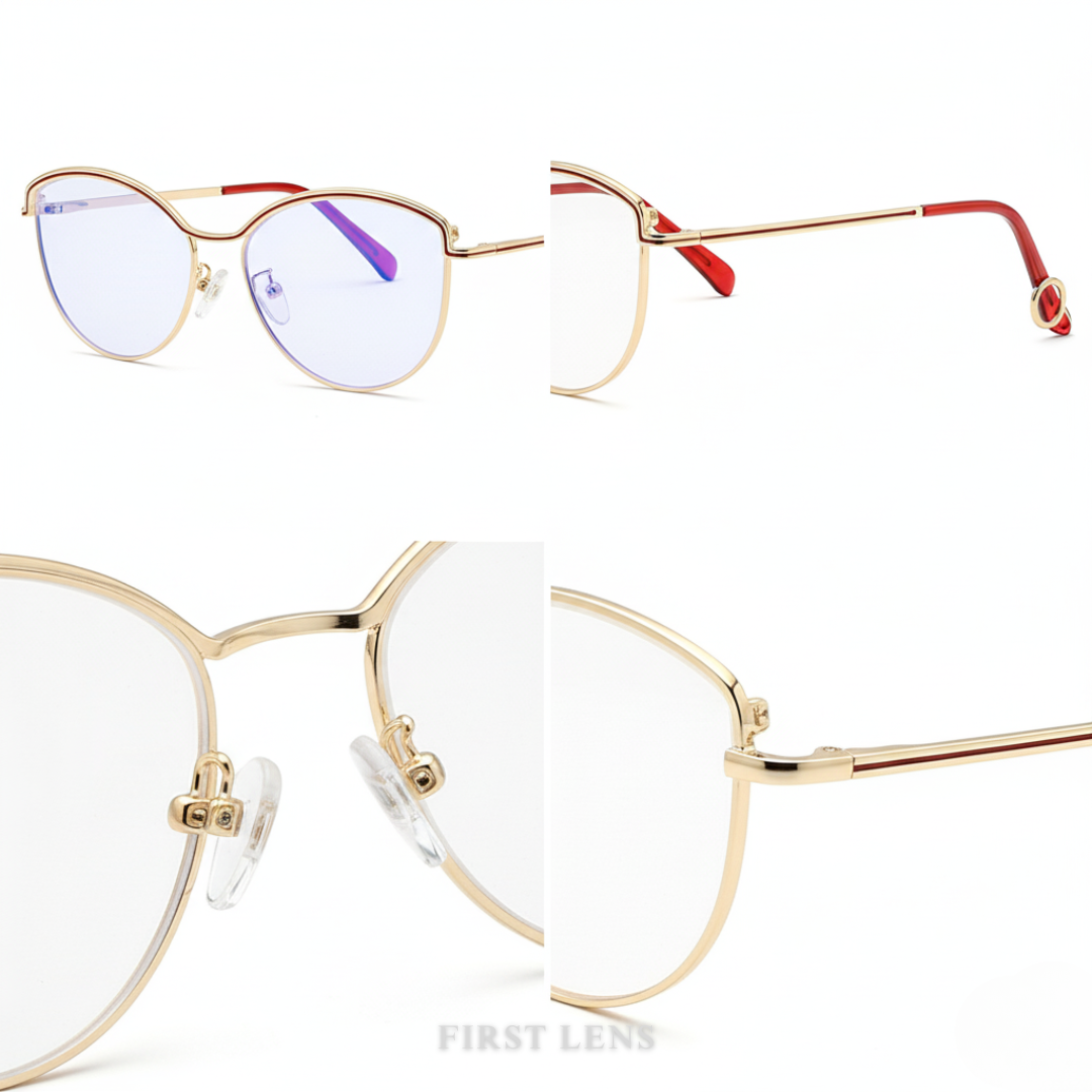 First Lens Elegant Cat-Eye Blue Light Computer Glasses - B039