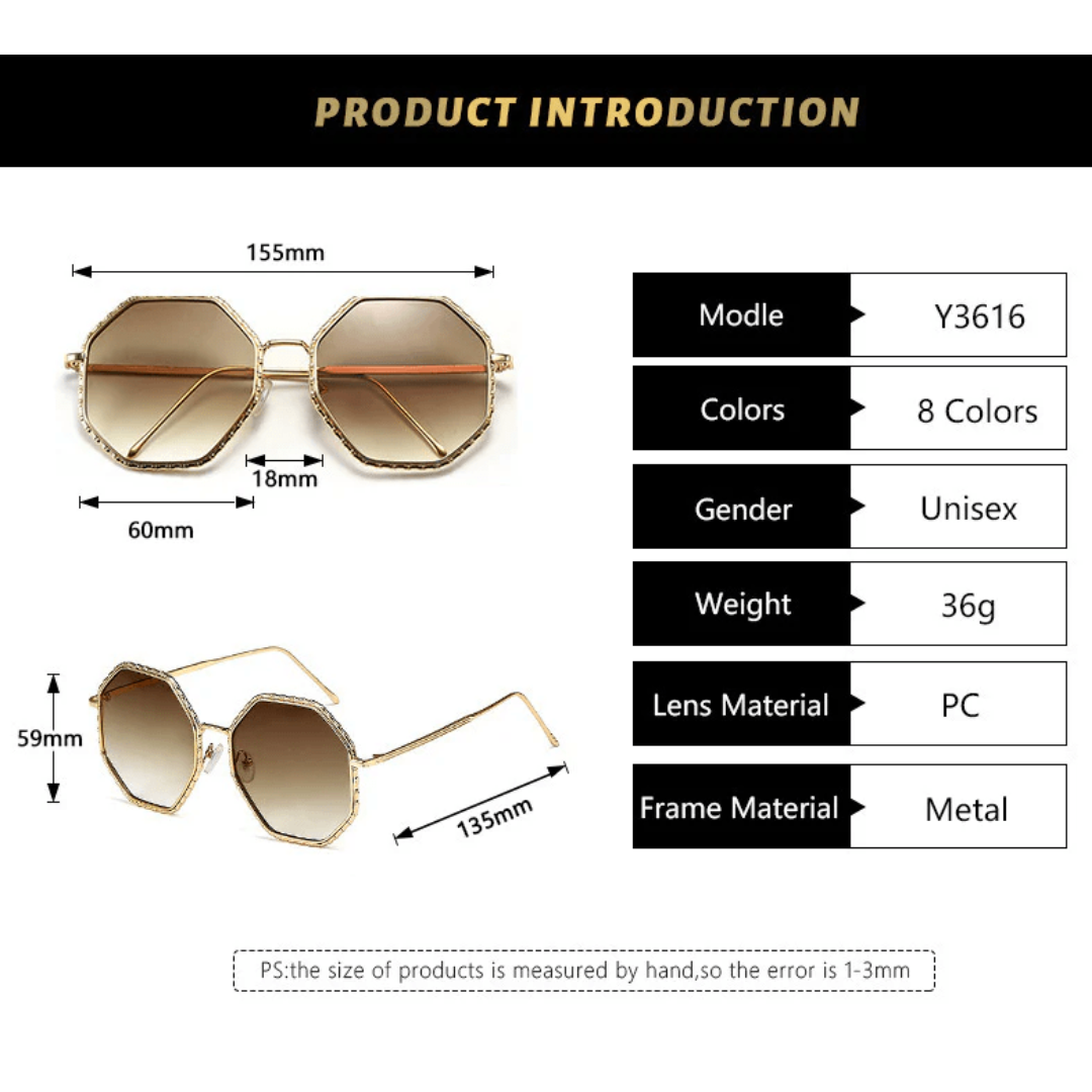 First Lens Glam Oversized Sunglasses