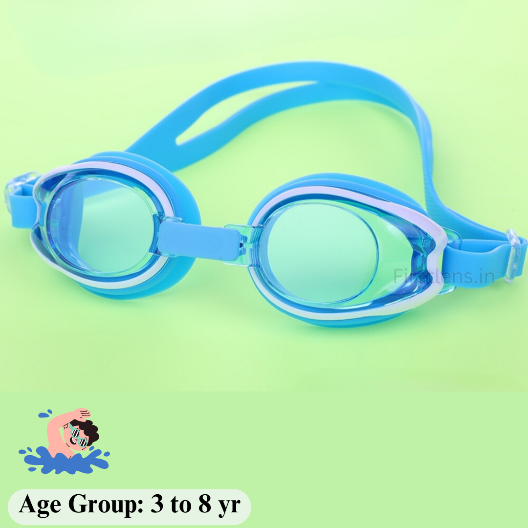 First Lens Customised Junior Swimming Goggles for Kids - Side View