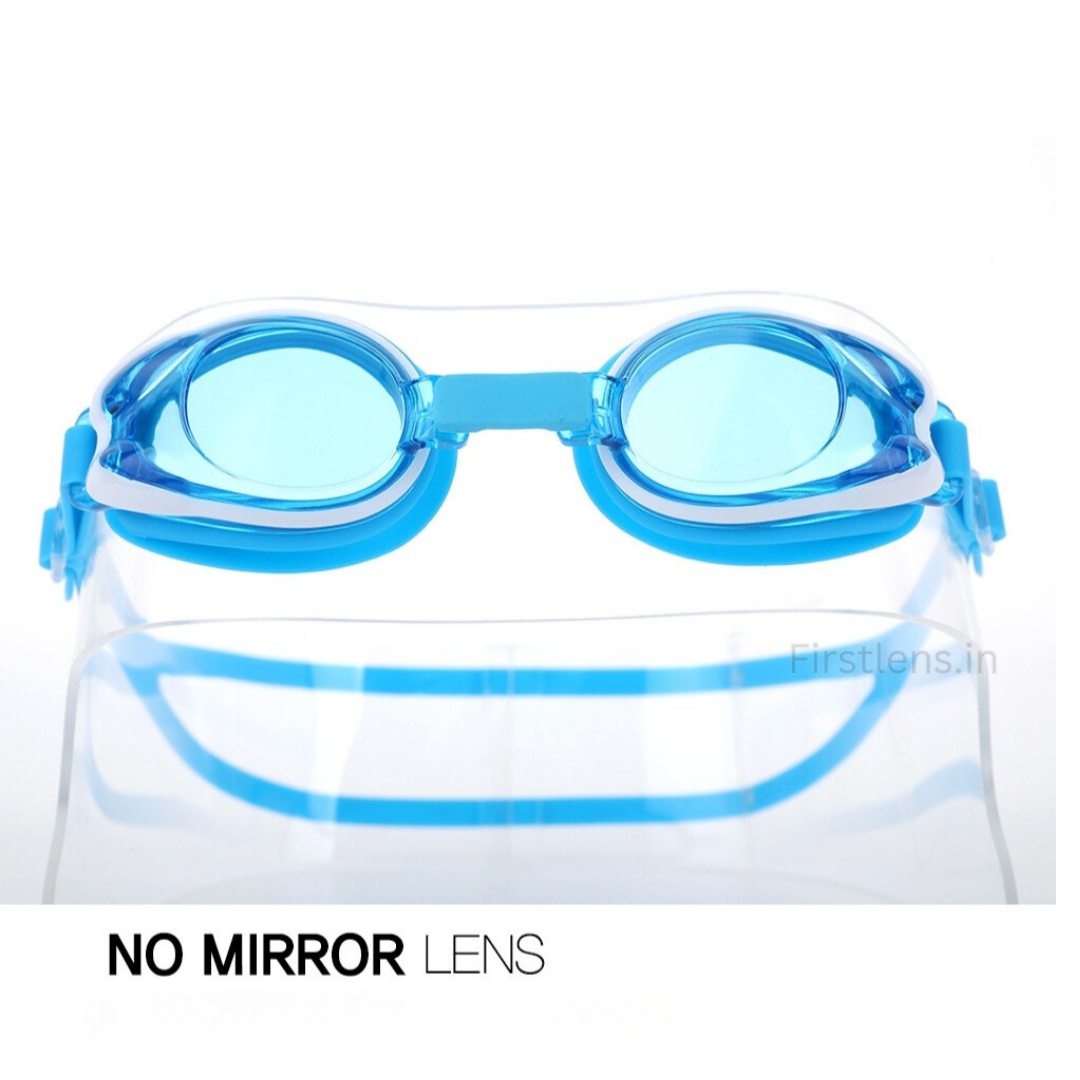 First Lens Customised Junior Swimming Goggles for Kids - Front View