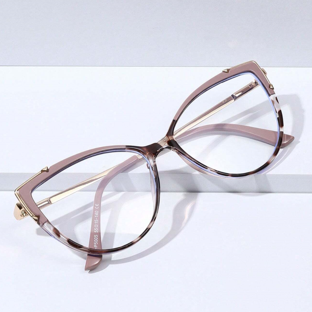 First Lens KittyEyes Blue Light Glasses Coffee 003