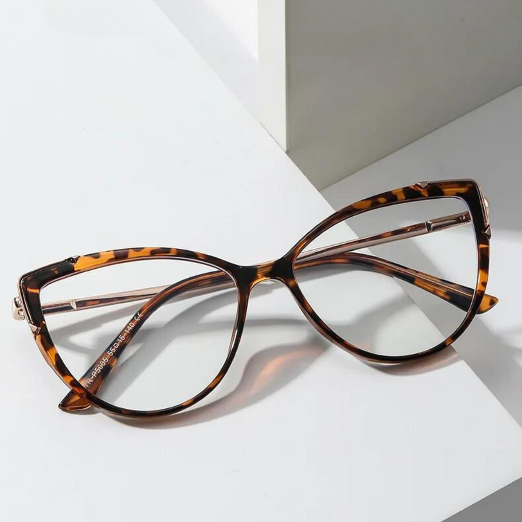 First Lens KittyEyes Blue Light Computer Glasses Leopard 001 B059