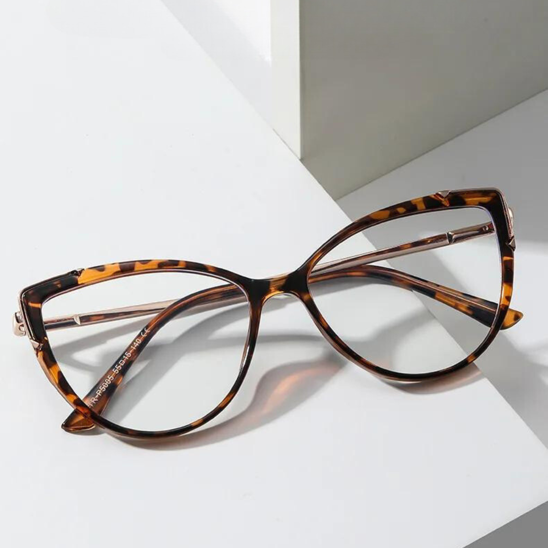 First Lens KittyEyes Blue Light Glasses Leopard 001