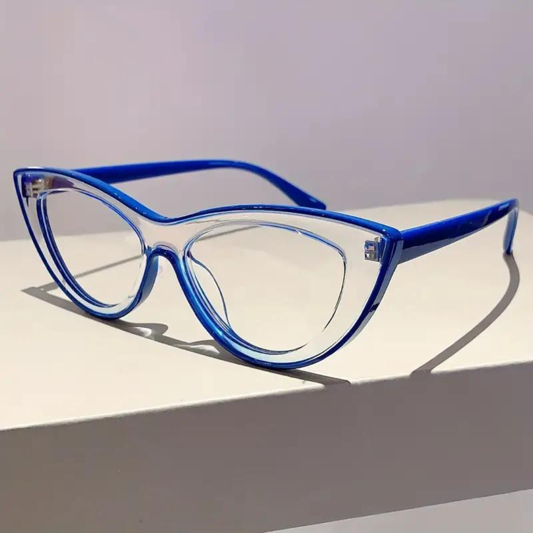 First Lens Neon Kitten Blue Light  Computer Glasses - Blue