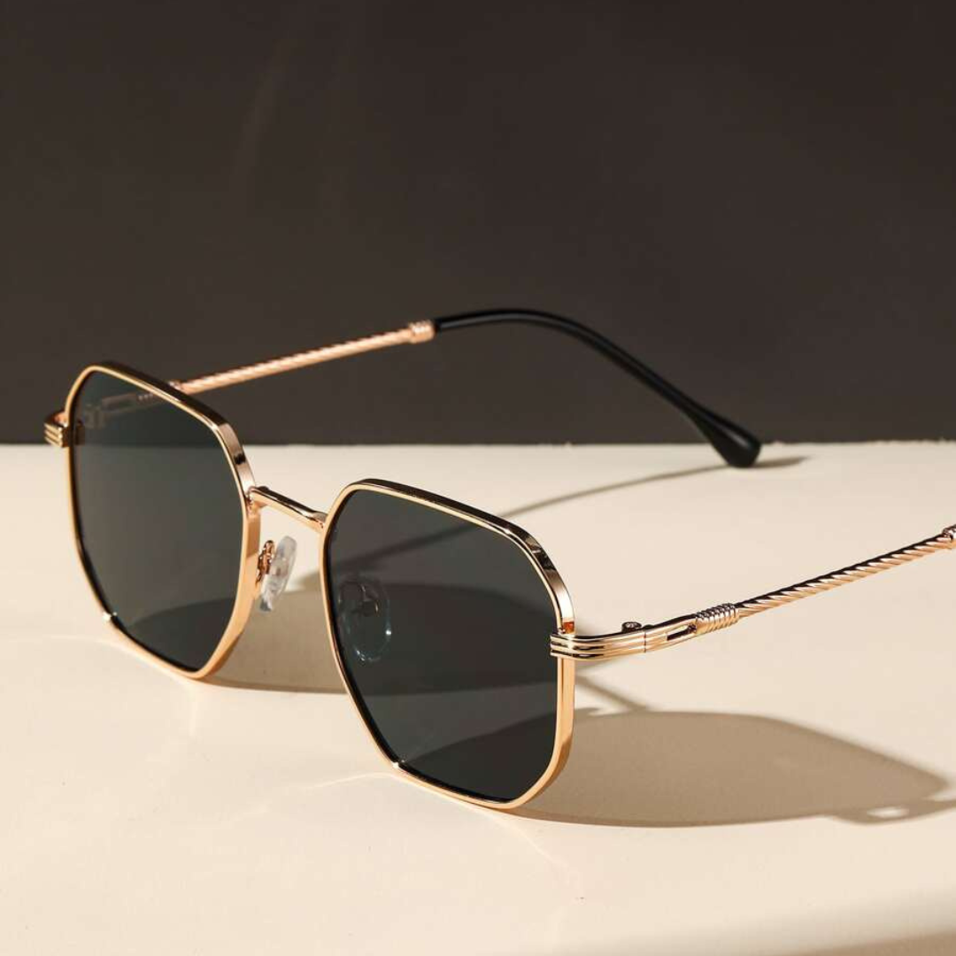 First Lens Octagon Geometric Sunglasses