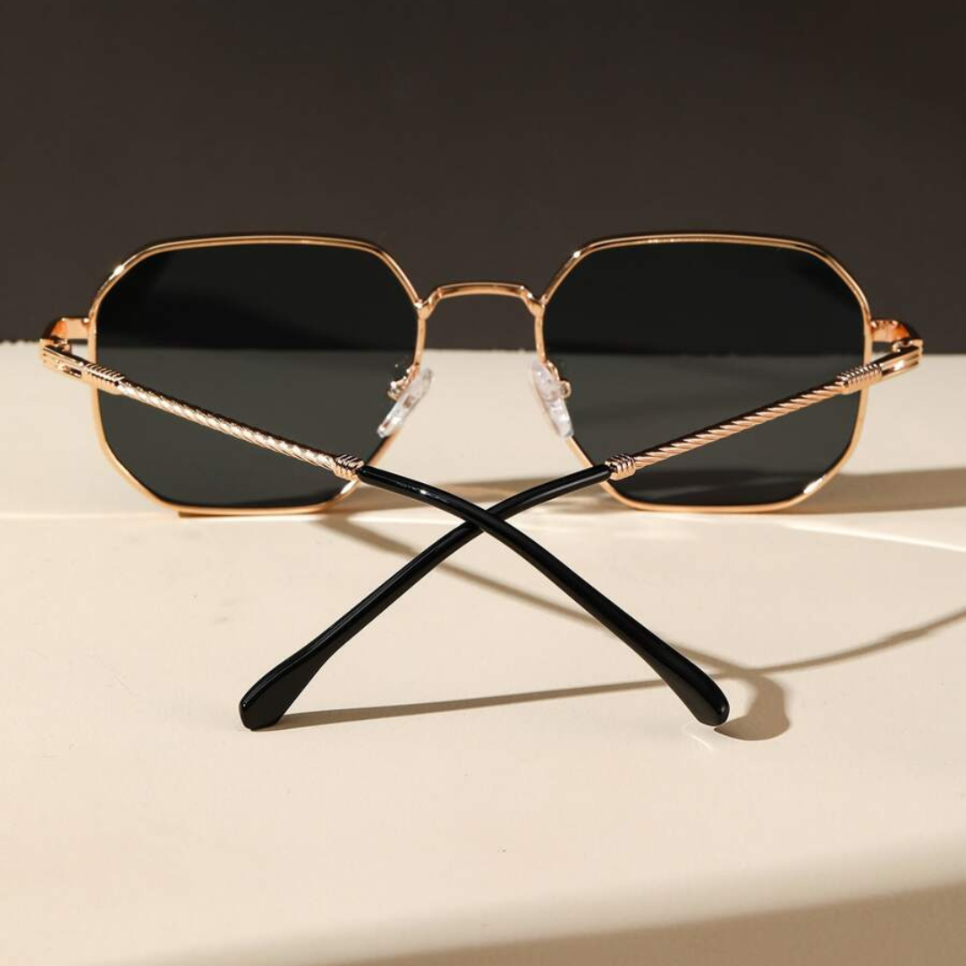 First Lens Octagon Geometric Sunglasses