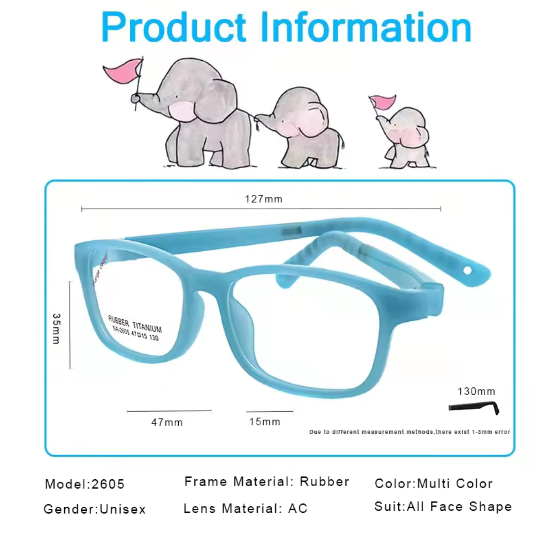 First Lens Photochromic Blue Light Kids Glasses