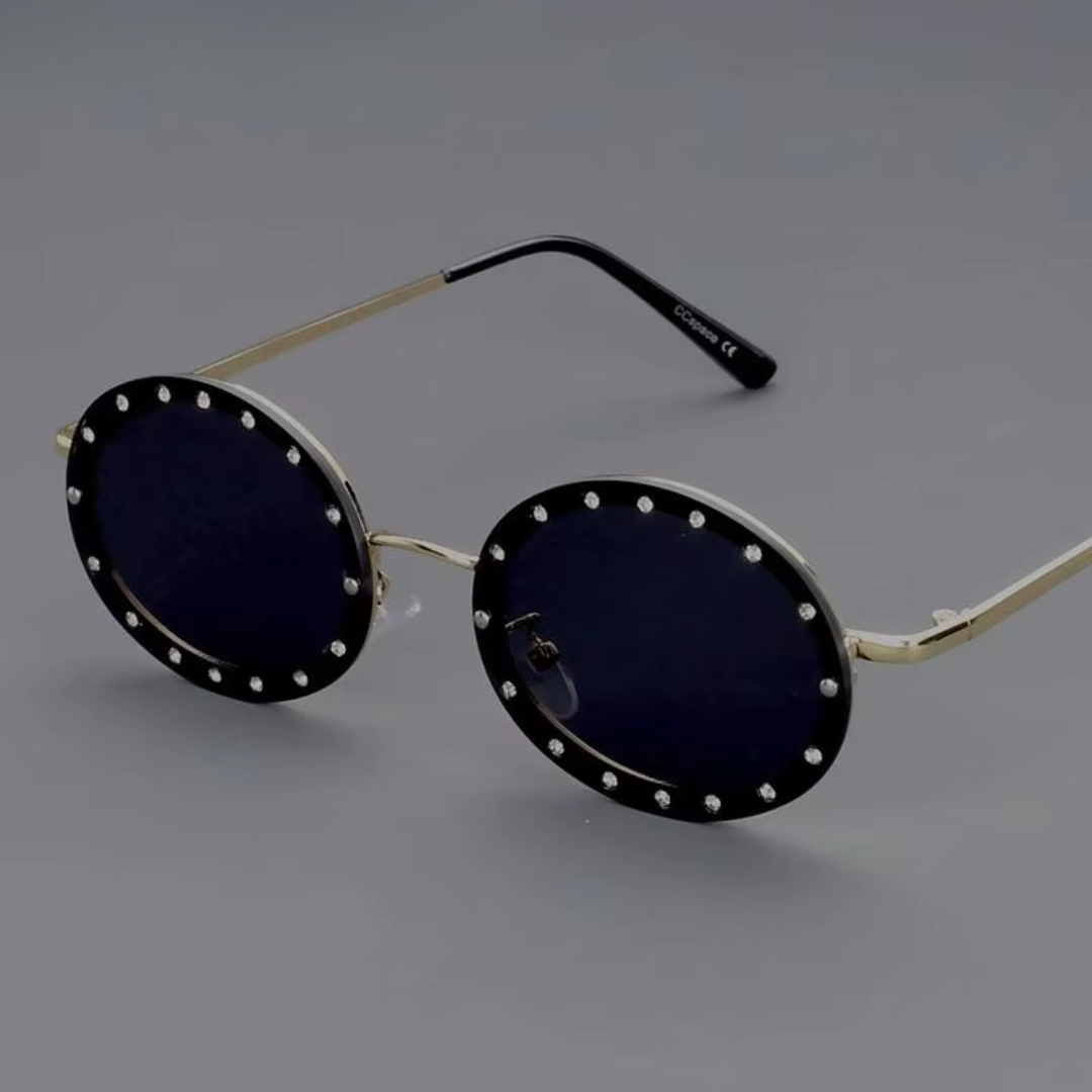 First Lens Prism Crystal Oval Sunglasses