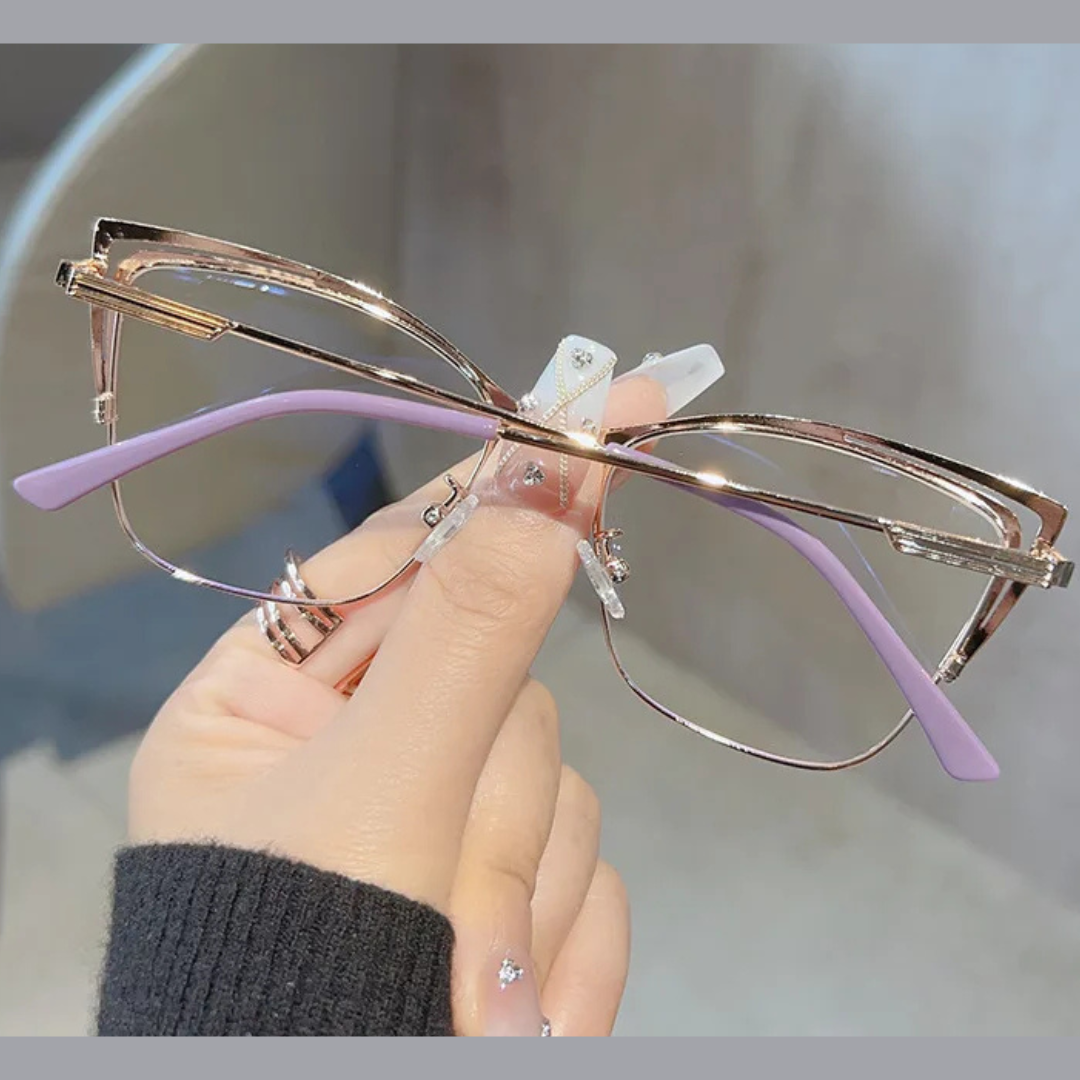 First Lens Purple Charm Cat-Eye Blue Light Computer Glasses