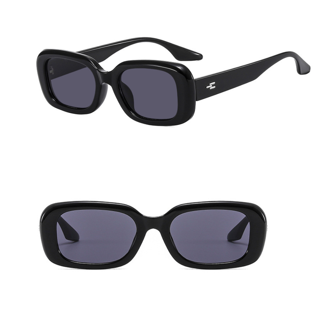 First Lens Retro Square Sunglasses UV-400