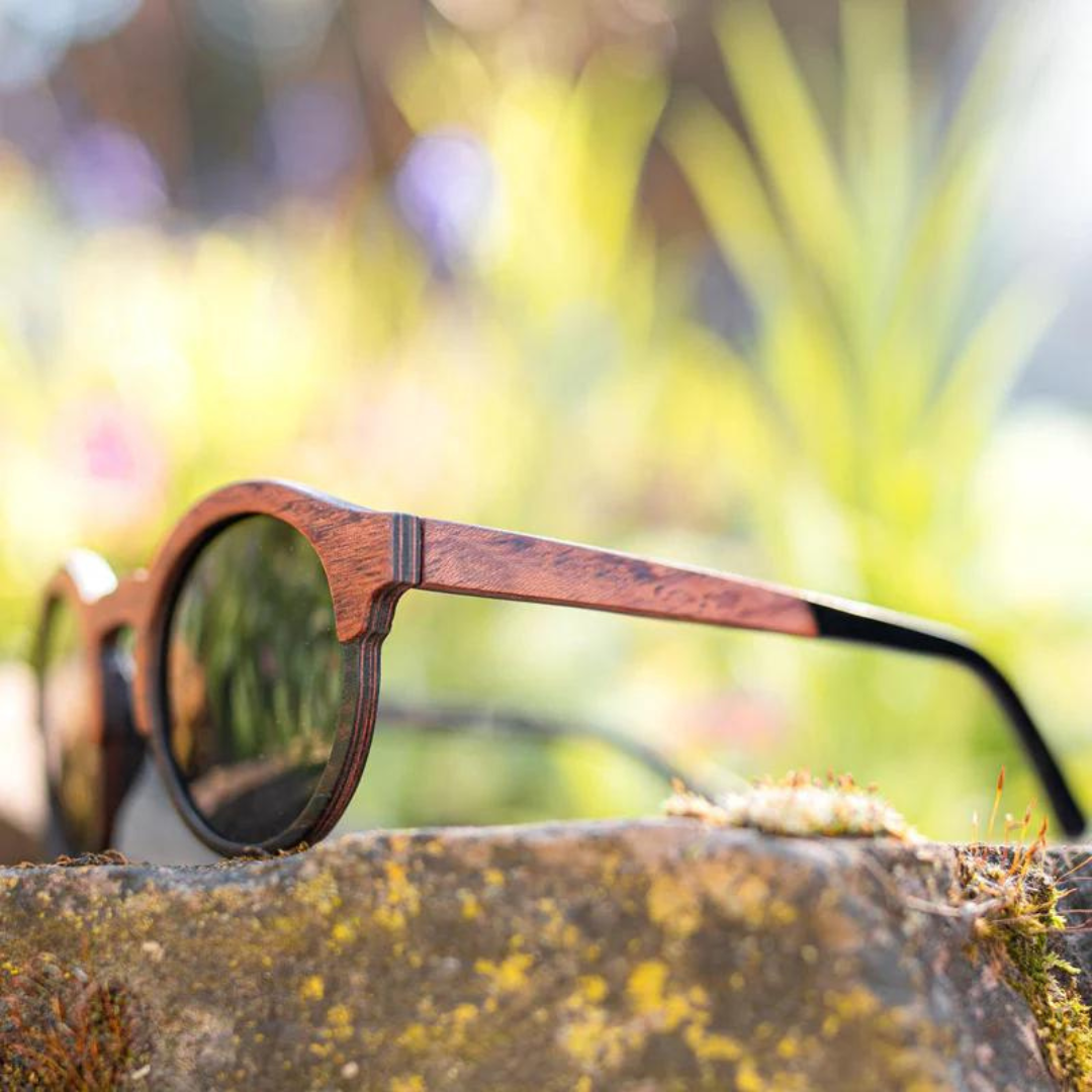 First Lens Sustainable Wooden Sunglasses (UV + Polarized) 007