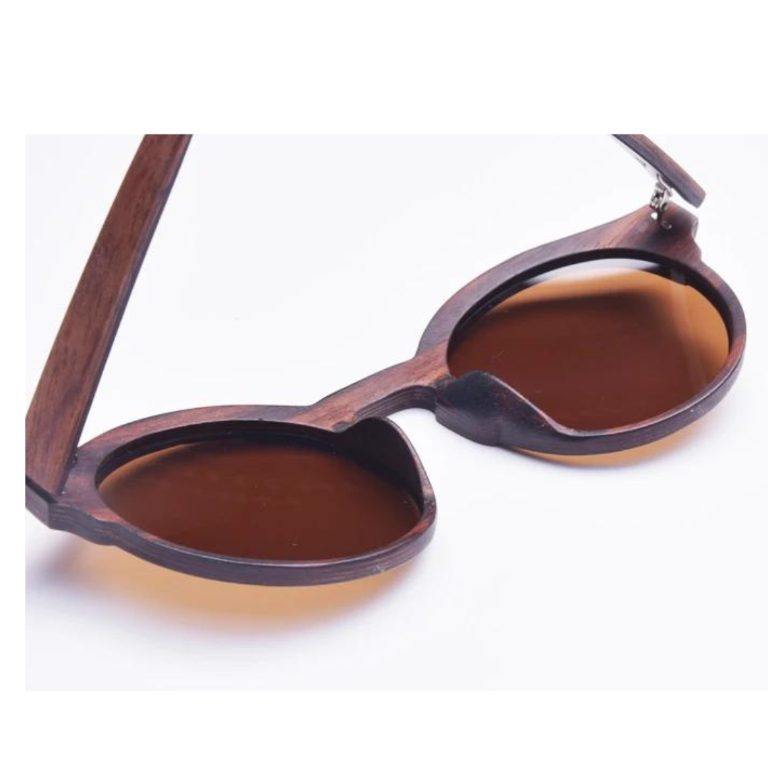 First Lens Sustainable Wooden Sunglasses (UV + Polarized) 007