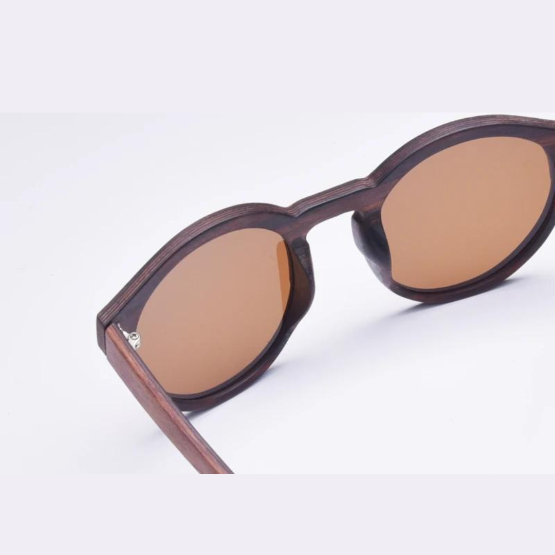 First Lens Sustainable Wooden Sunglasses (UV + Polarized) 007