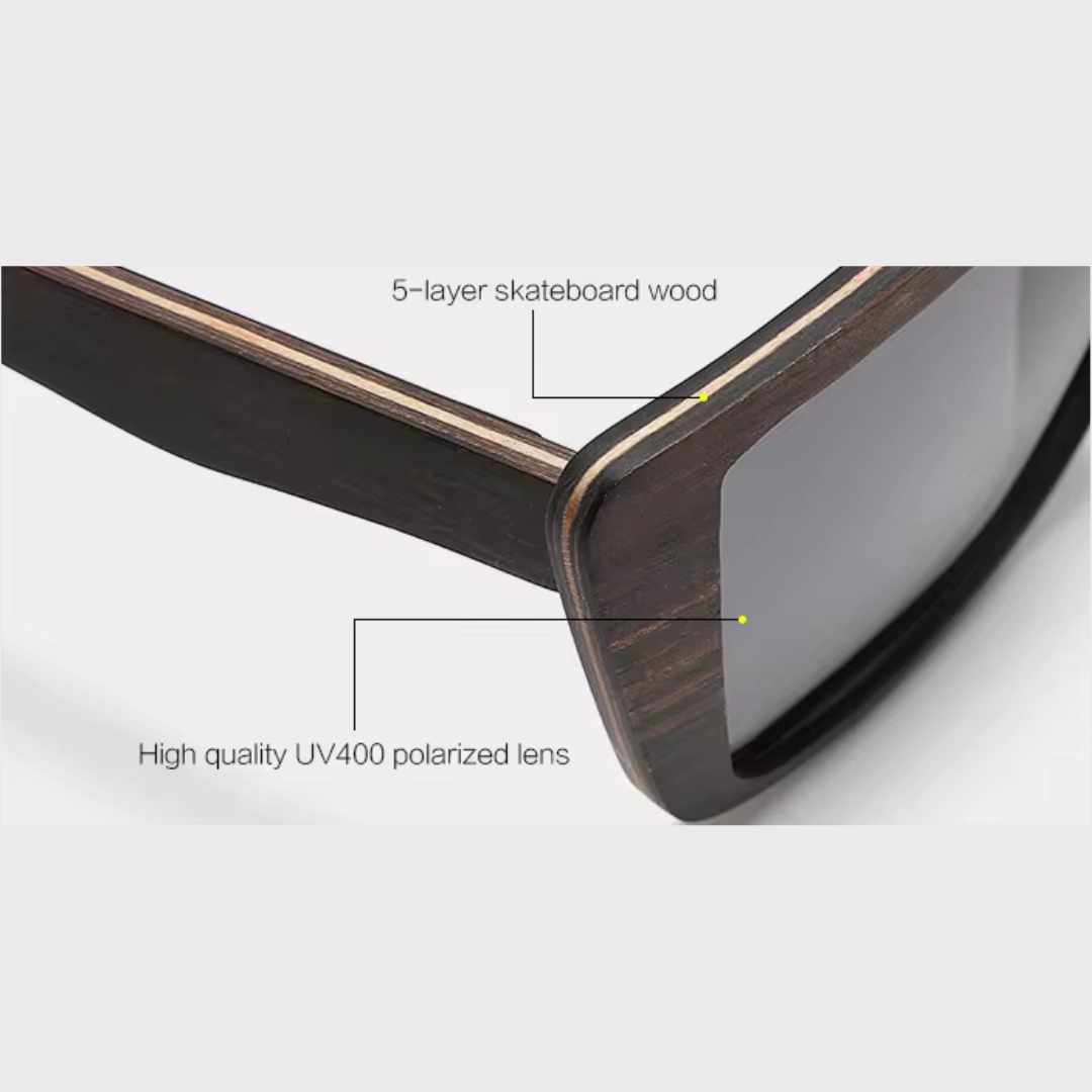 First Lens Sustainable Wooden (UV + Polarized) Sunglasses 011