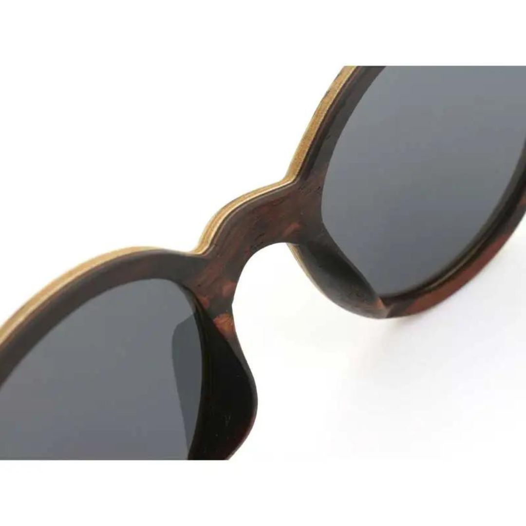 First Lens Sustainable Wooden Sunglasses (UV + Polarized) 013