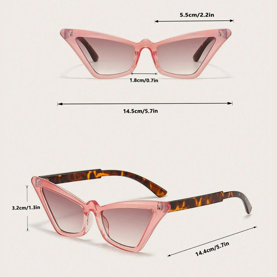 Sunglasses with classic tortoise shell temple accents