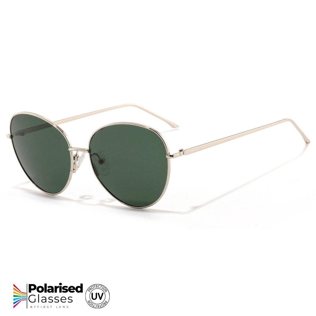 Unisex black polarized sunglasses First Lens Ebonwing S030