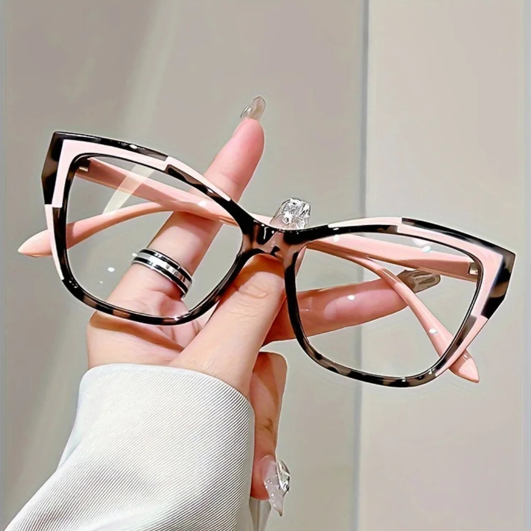 First Lens Vibrant Peach Cat Eye Blue Light Computer Glasses