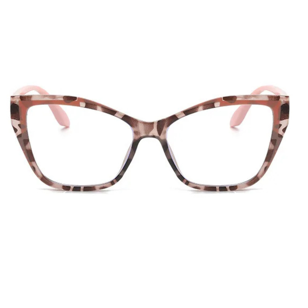 First Lens Vibrant Peach Cat Eye Blue Light Computer Glasses